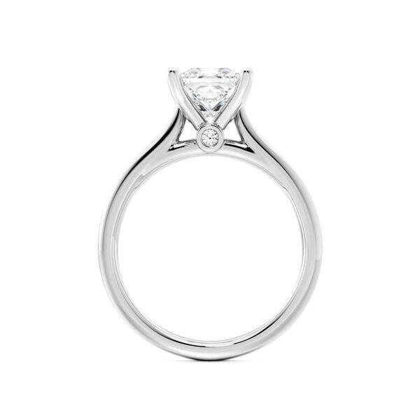 Princess-Cut Solitaire Diamond Engagement Ring